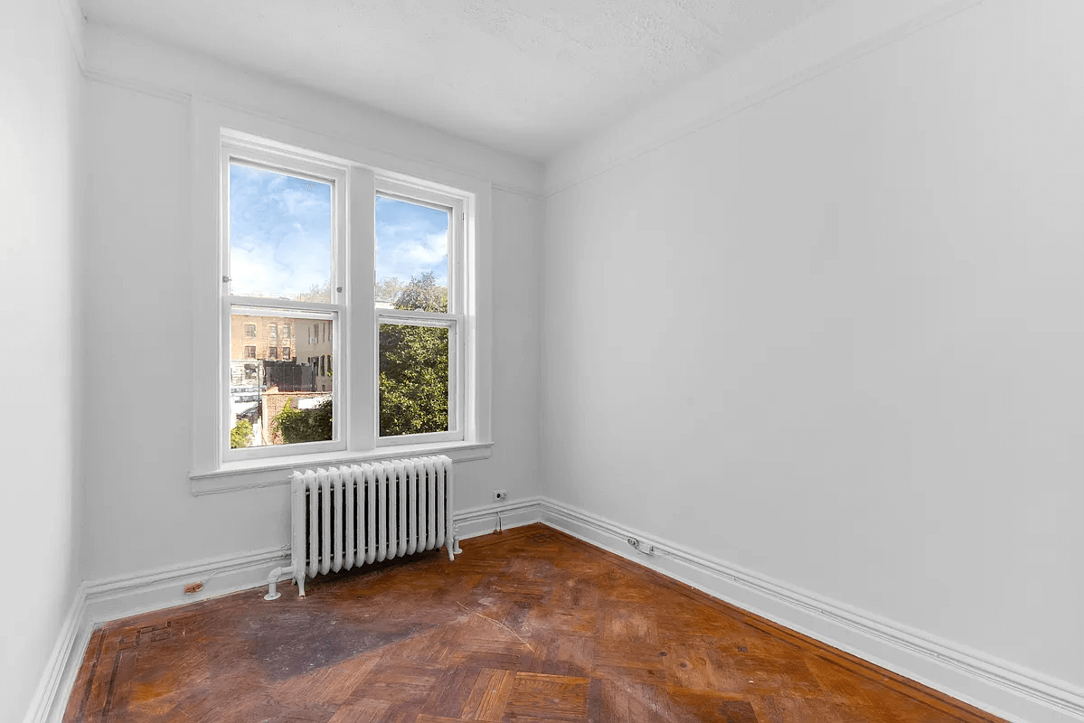 bedroom with two windows