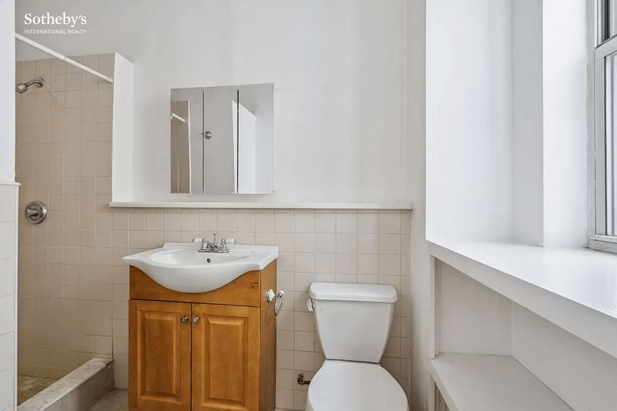 bathroom with white tile