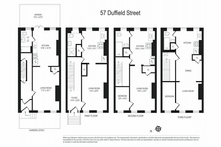 floorplan with four units