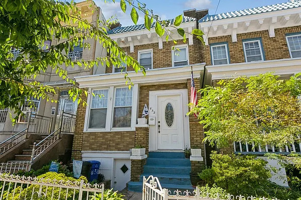 brick row house exterior