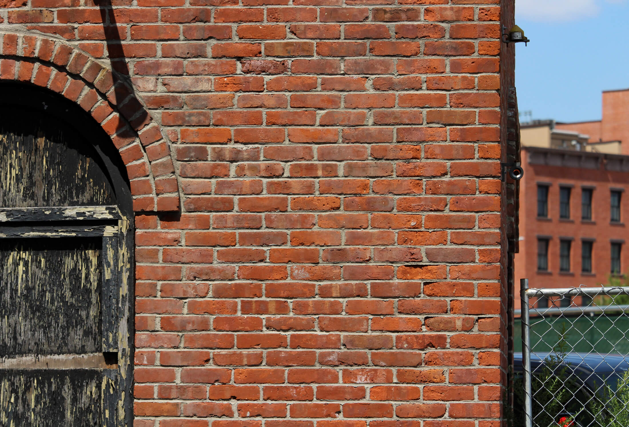 brooklyn - a brick wall and arch