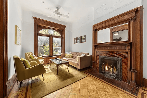 brooklyn open house - park slope parlor with mantel