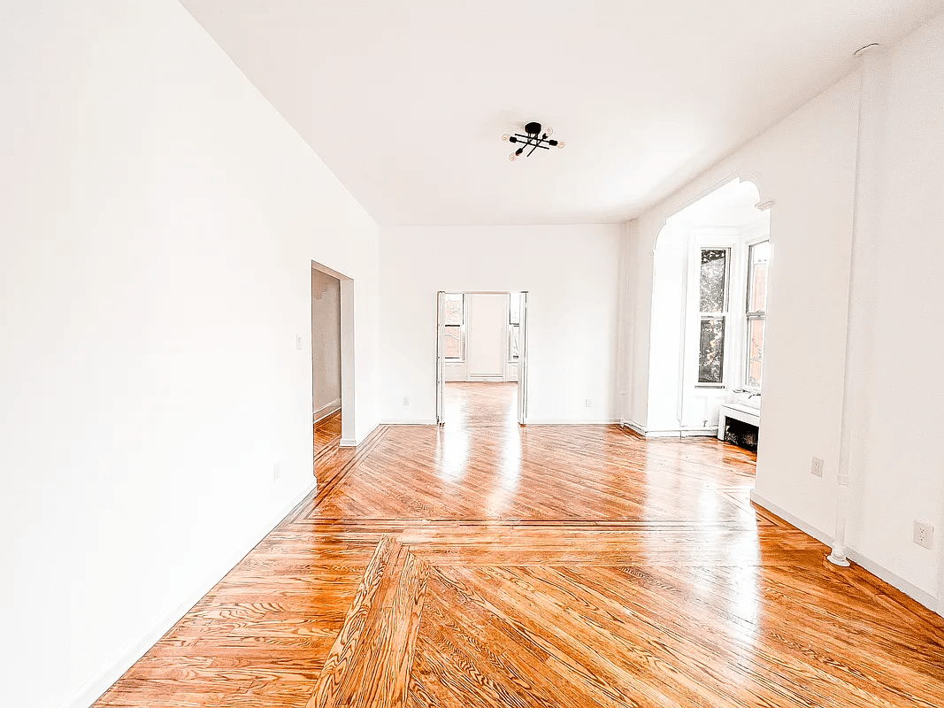 wood floors in the living room