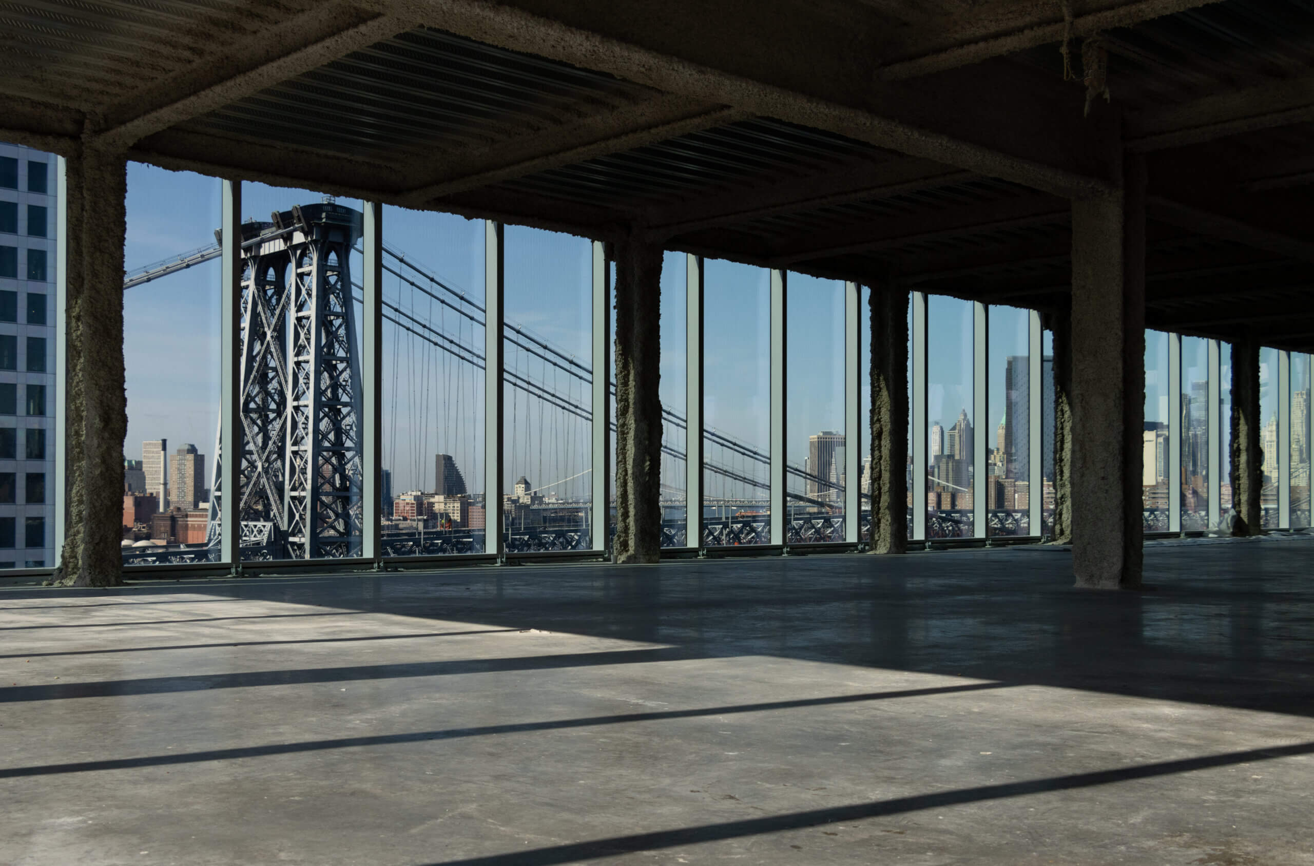 view of the williamsburg bridge