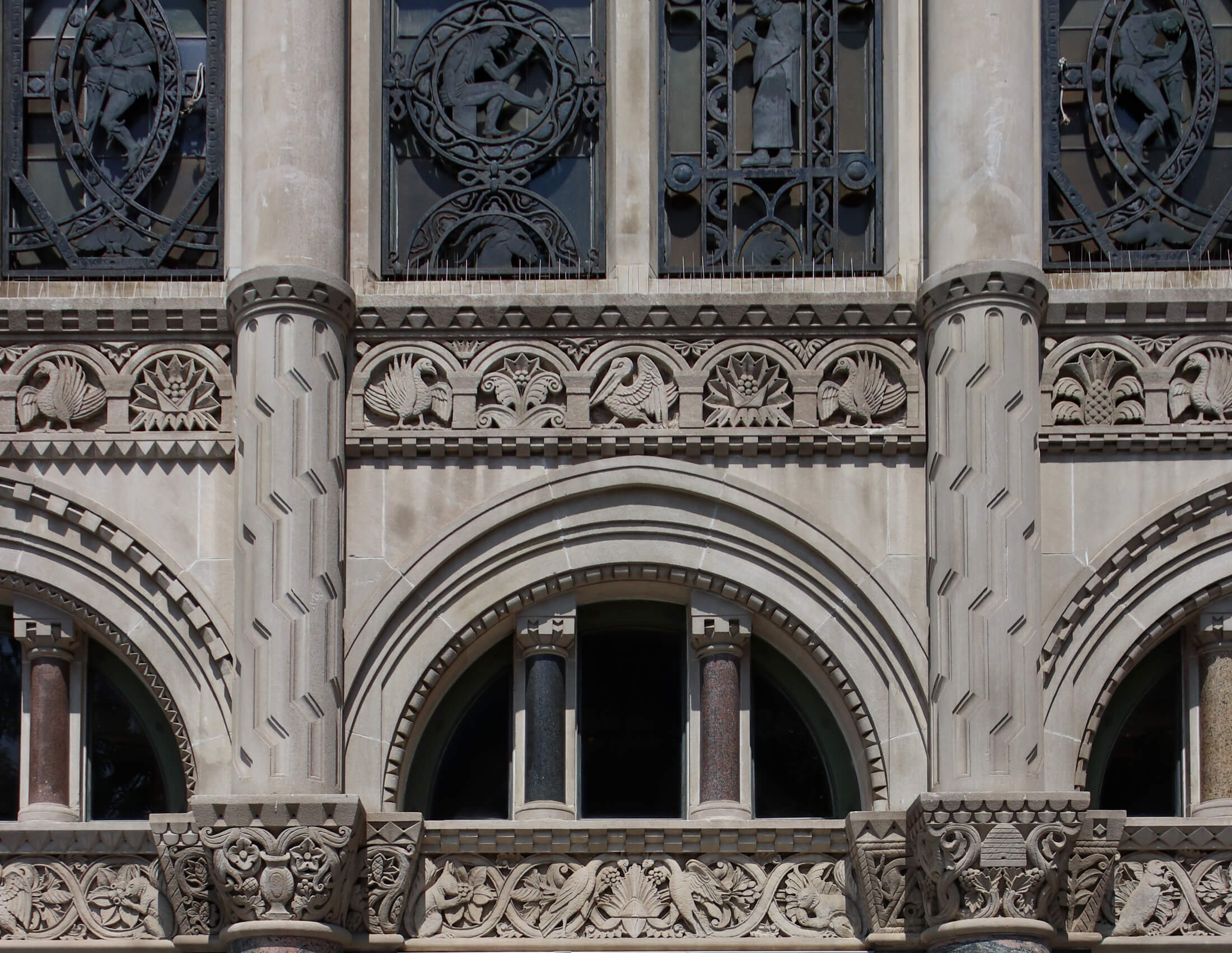 rene paul chambellan - sculptural details on the williamsburgh savings bank tower