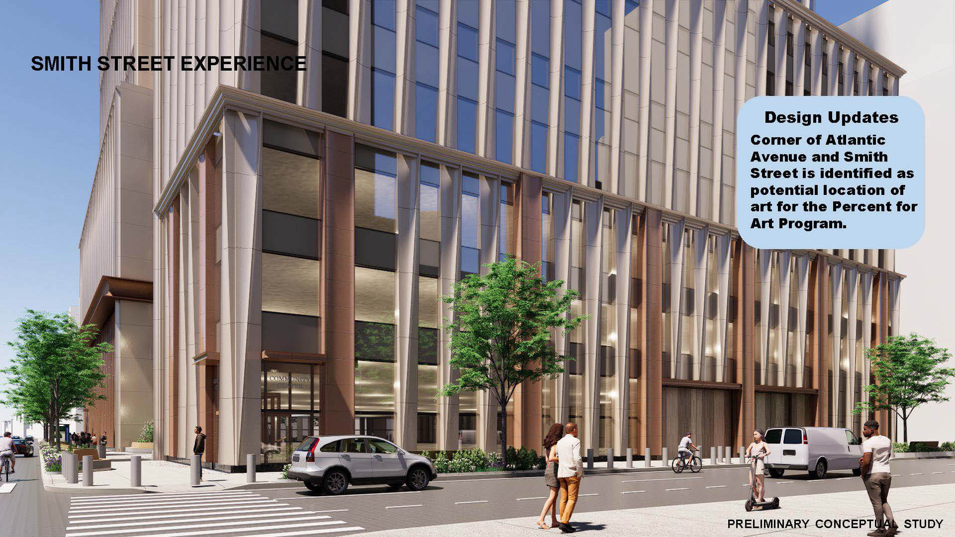 rendering showing building facade