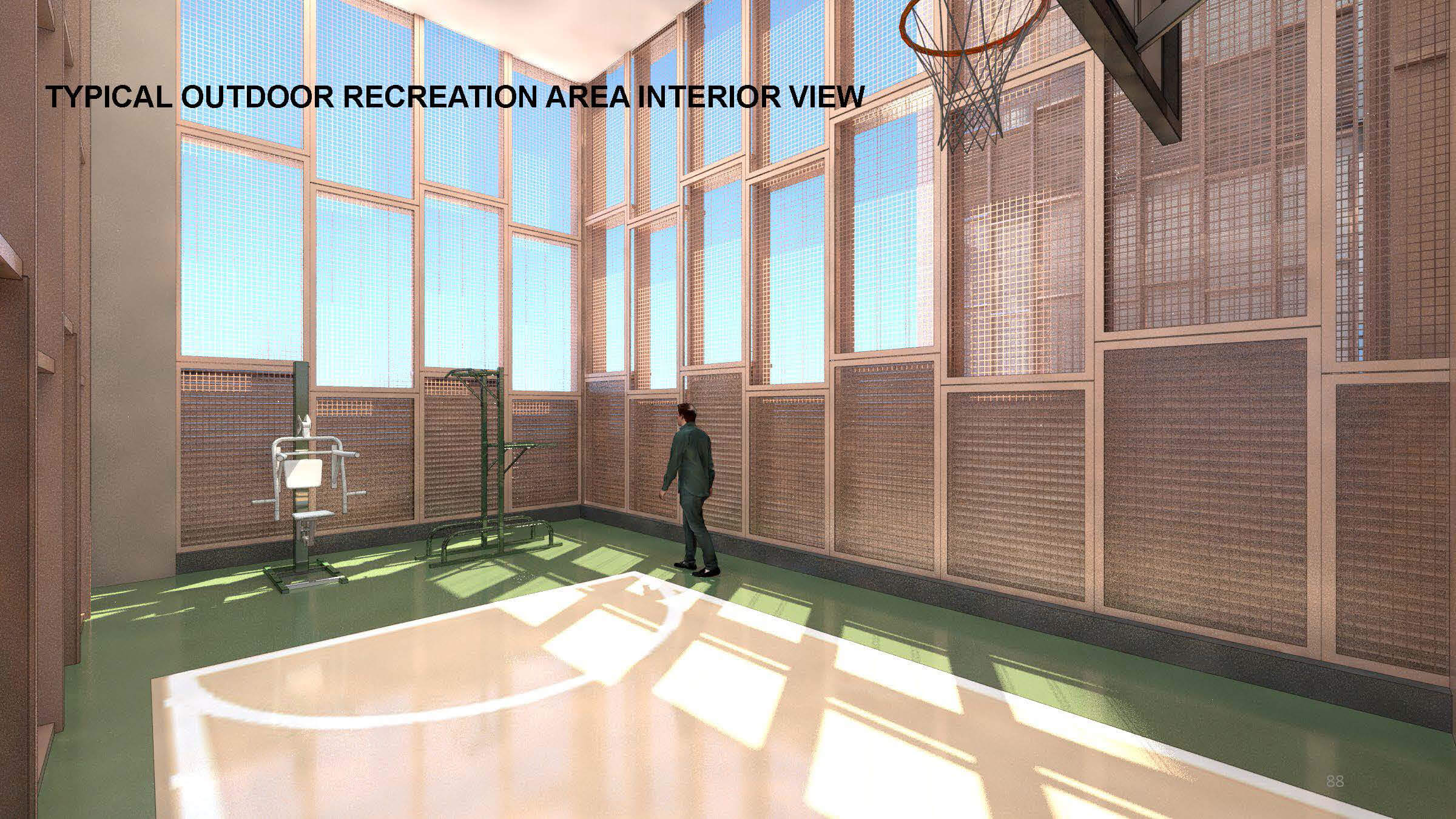 rendering showing indoor recreation area