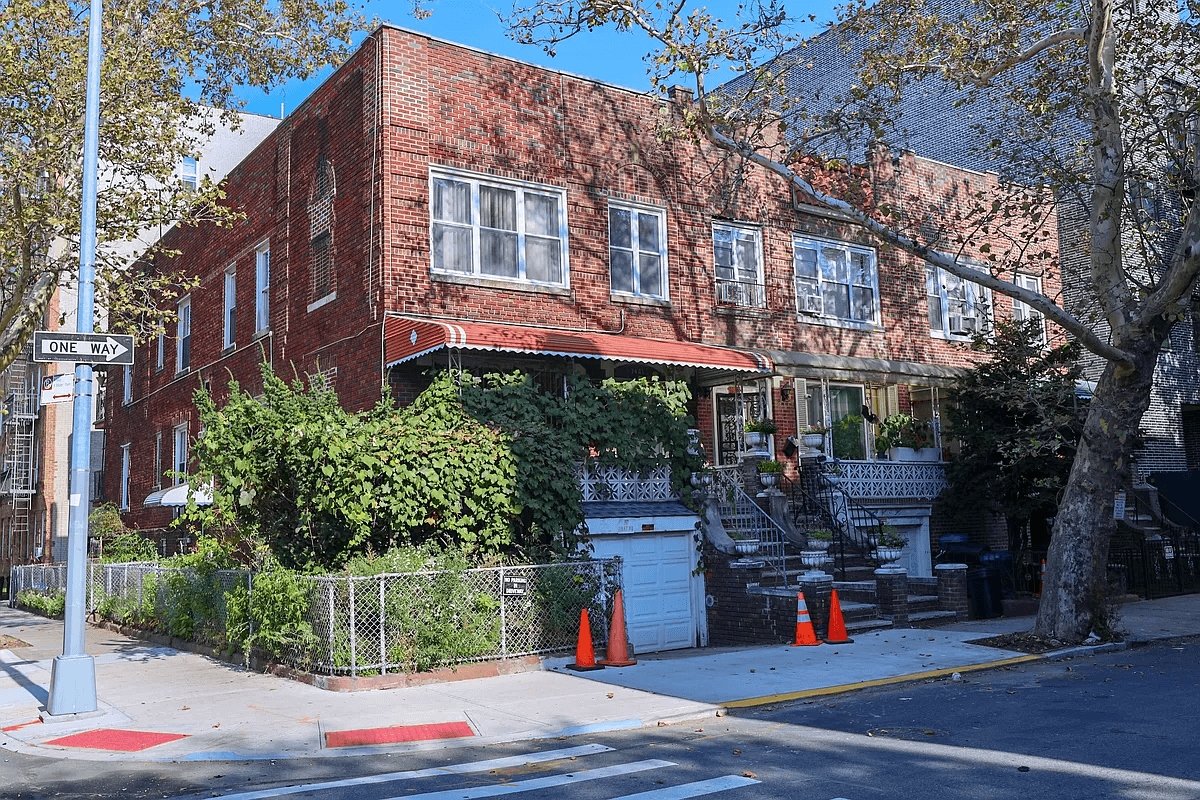 corner brick house