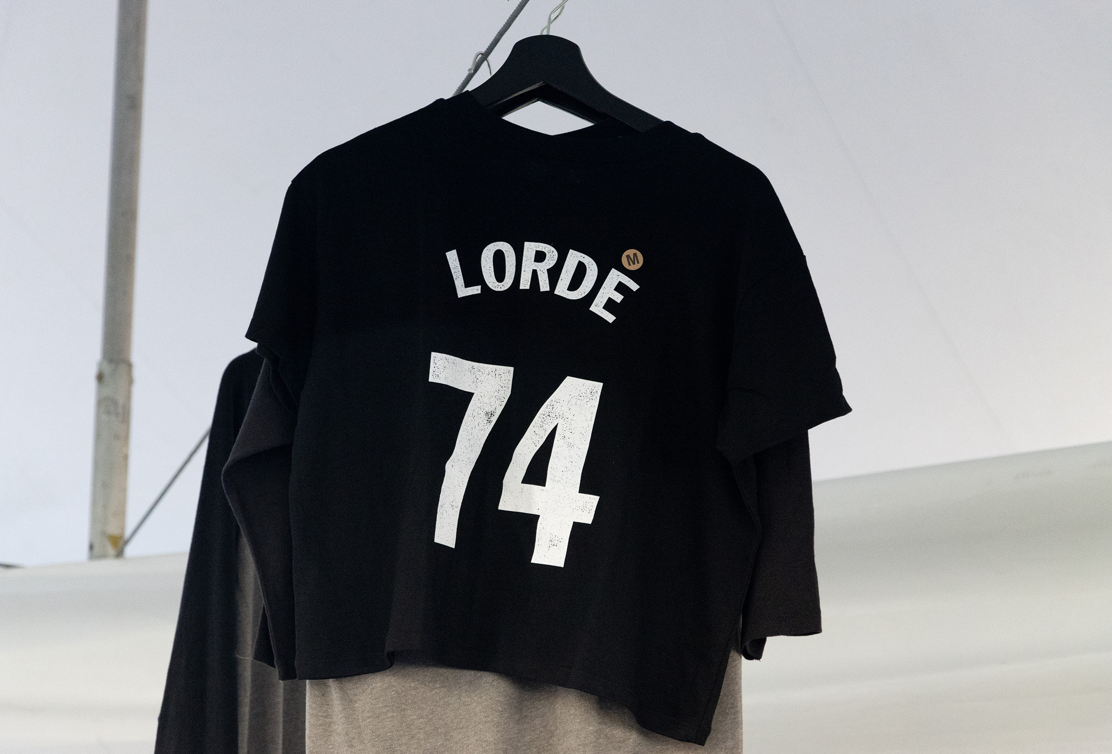 a tshirt with "lorde 74" on it