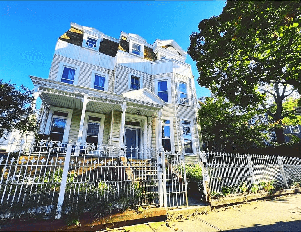 bushwick - exterior of the wood frame house