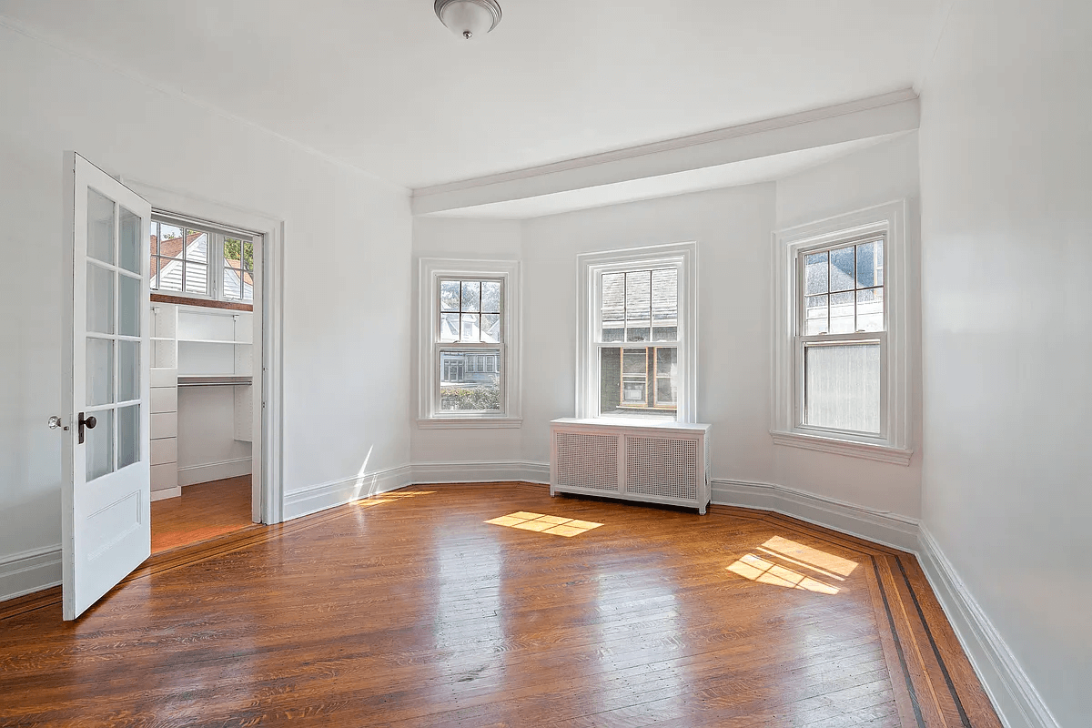 bedroom with walk in closet