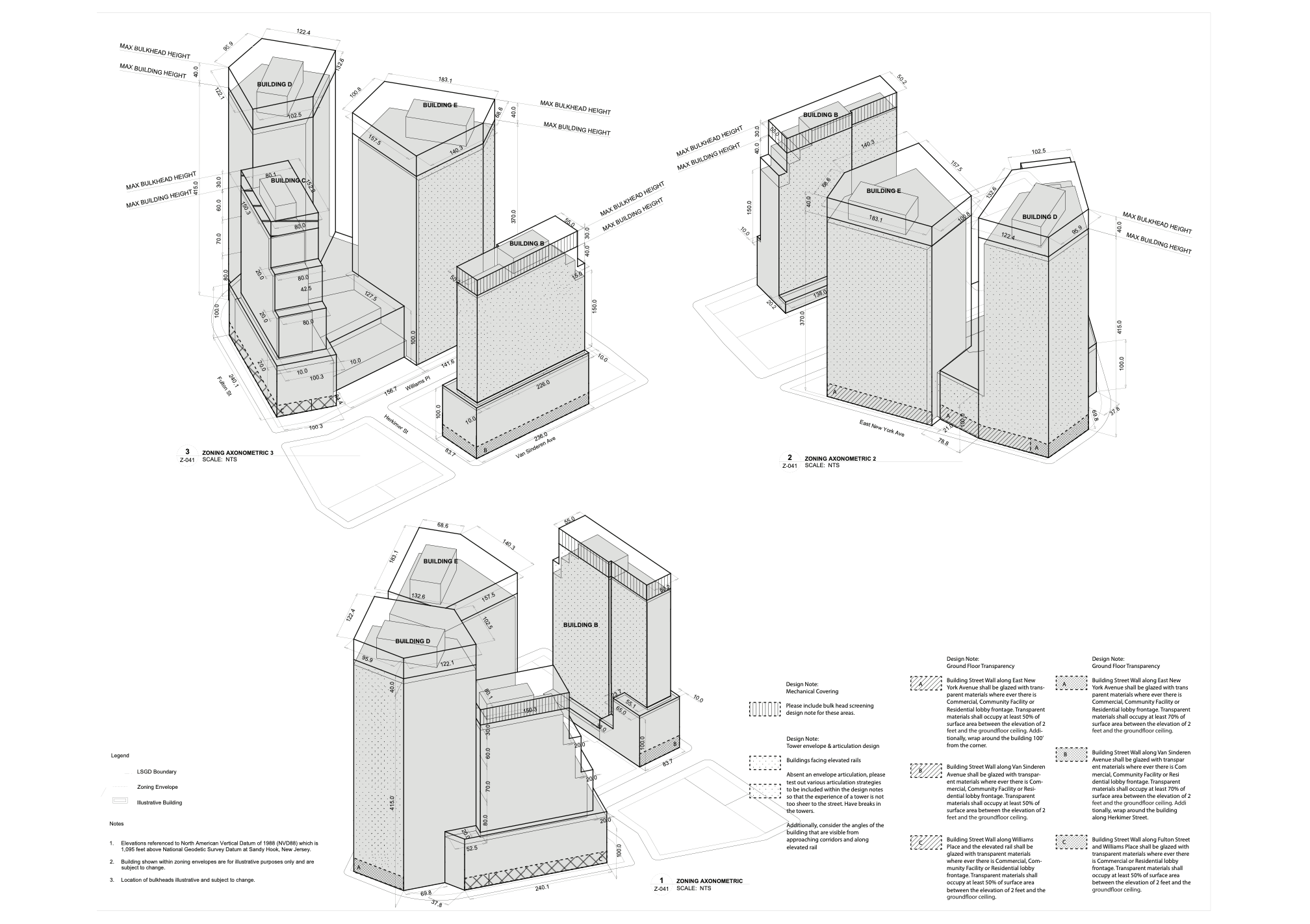 drawings of the proposed buildings scale