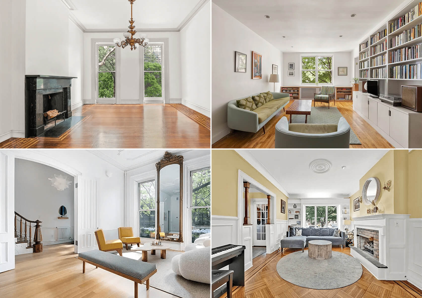 brooklyn listings - collage of brooklyn interiors