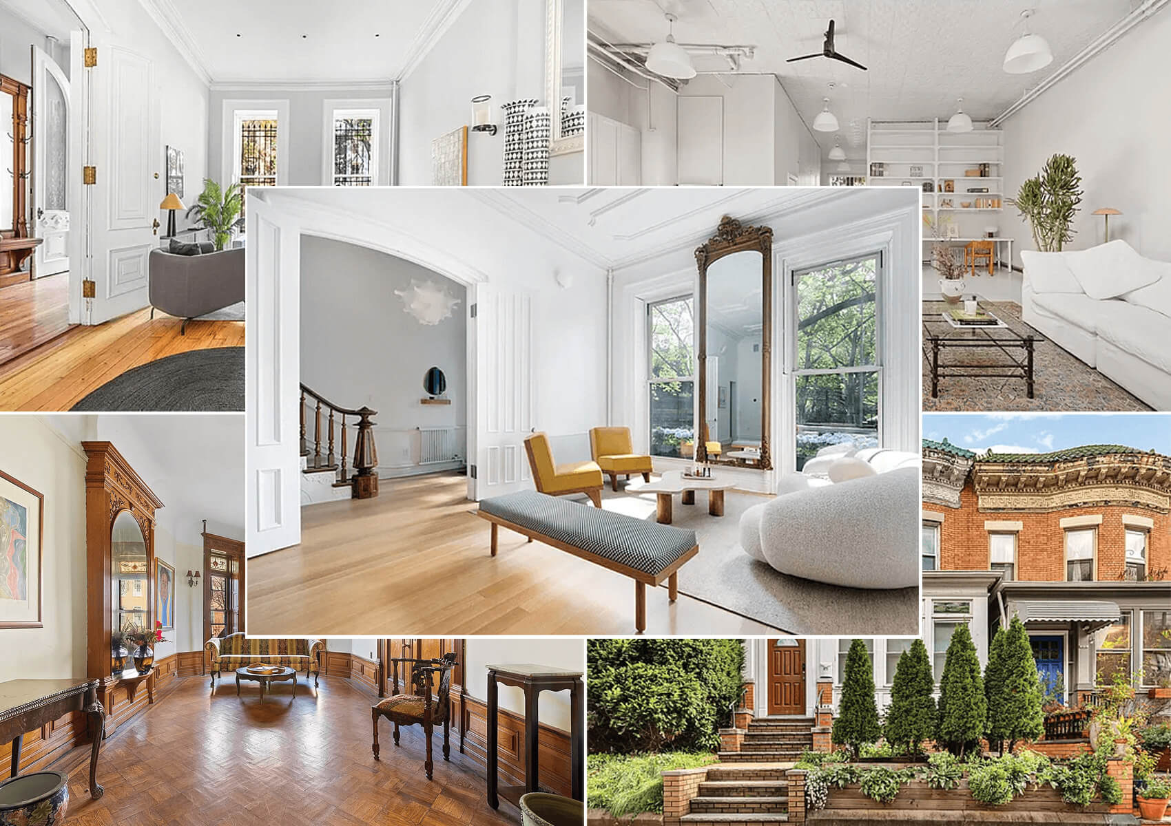 brooklyn listings - collage of brooklyn homes