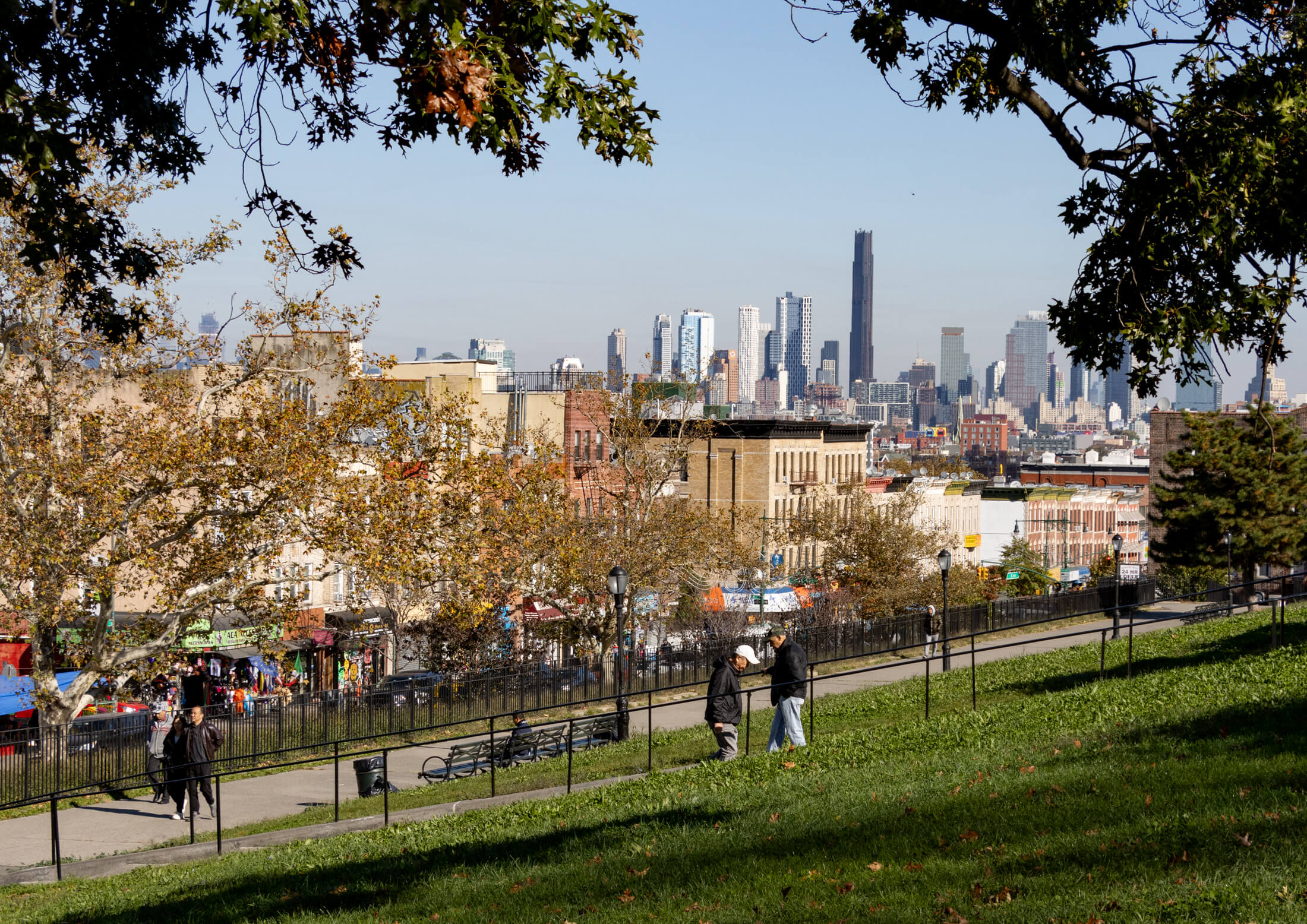 view of brooklyn skyline from sunset park