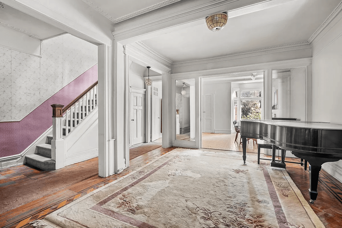 living room with wood floor