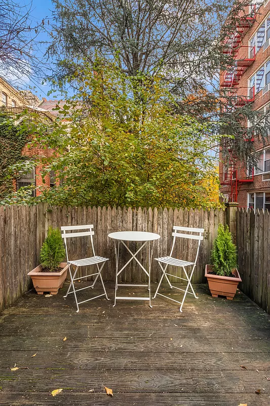 outdoor area with wood deck