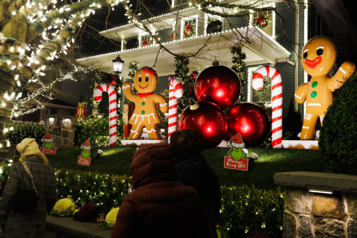 giant gingerbread figures