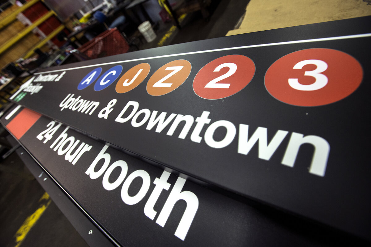 mta - subway station signs