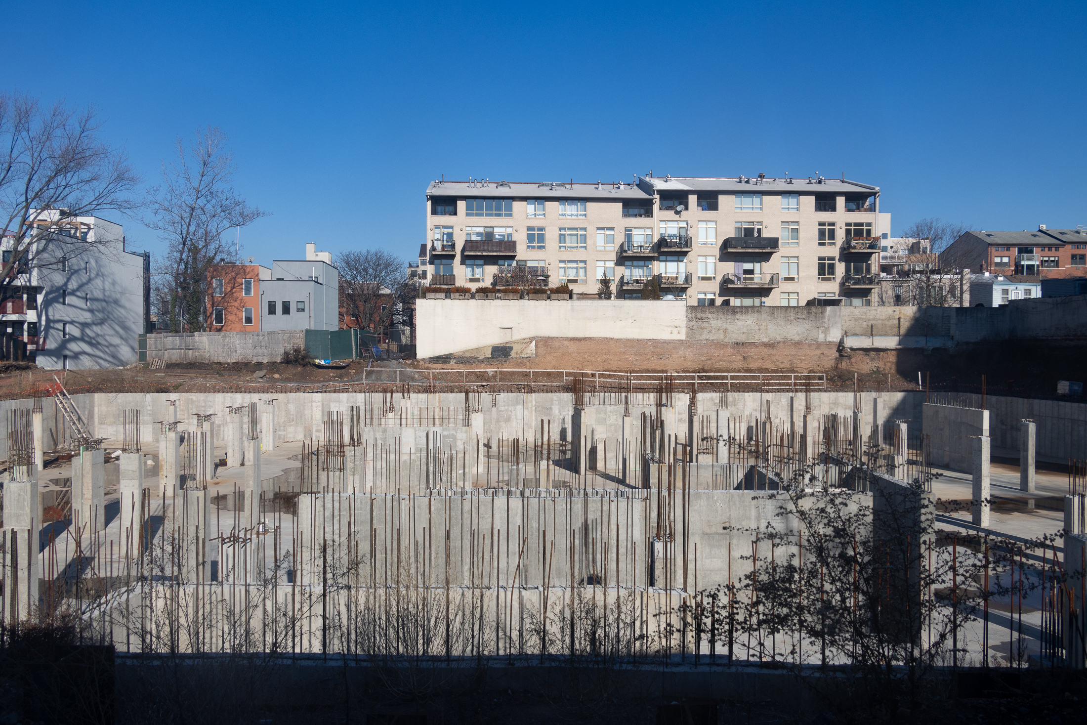 apartment building foundations at 263 prospect avenue