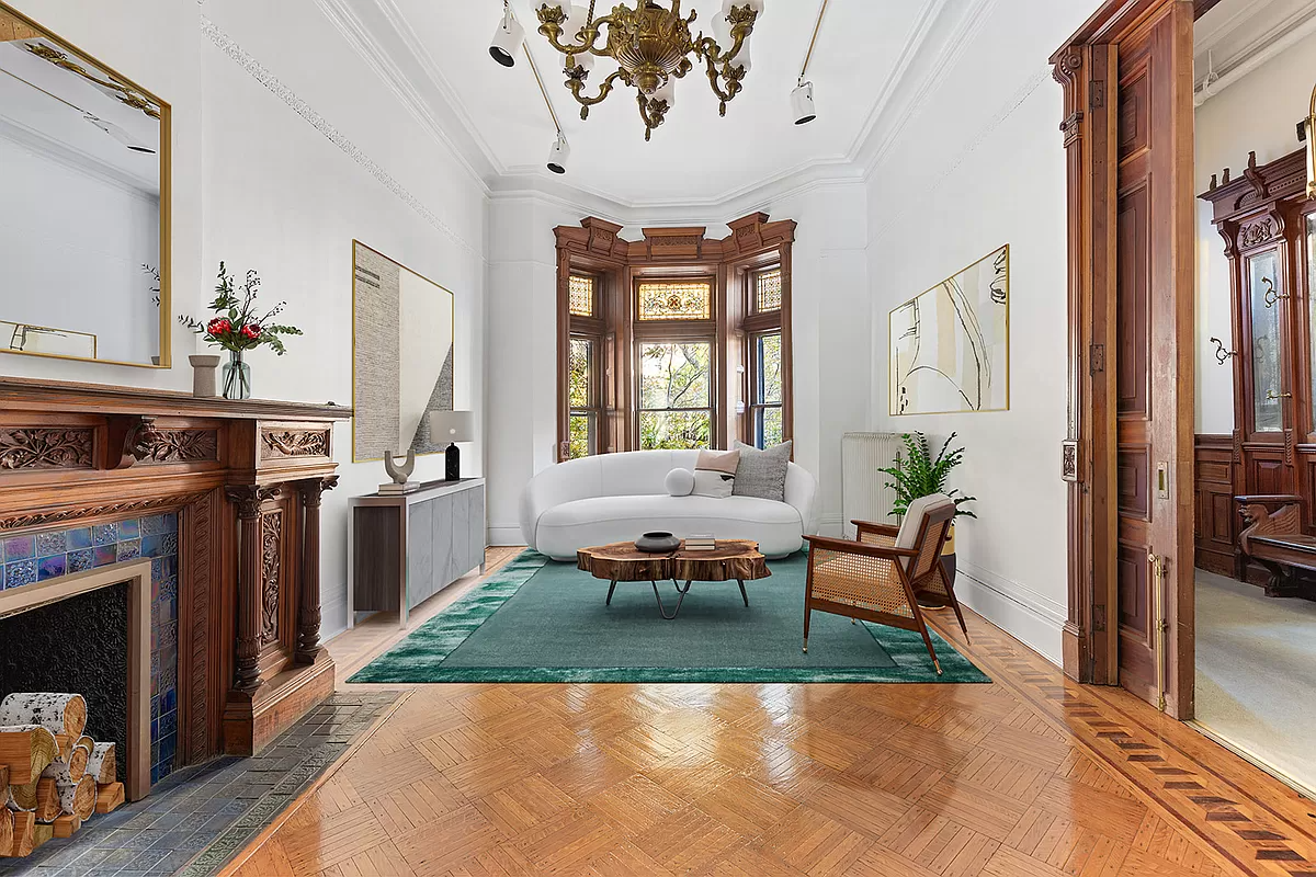 park slope - parlor with mantel