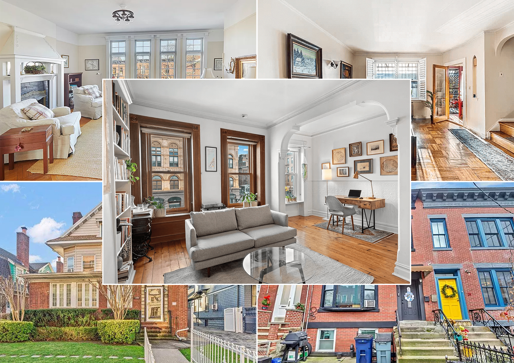 brooklyn listings - collage of brooklyn houses for sale