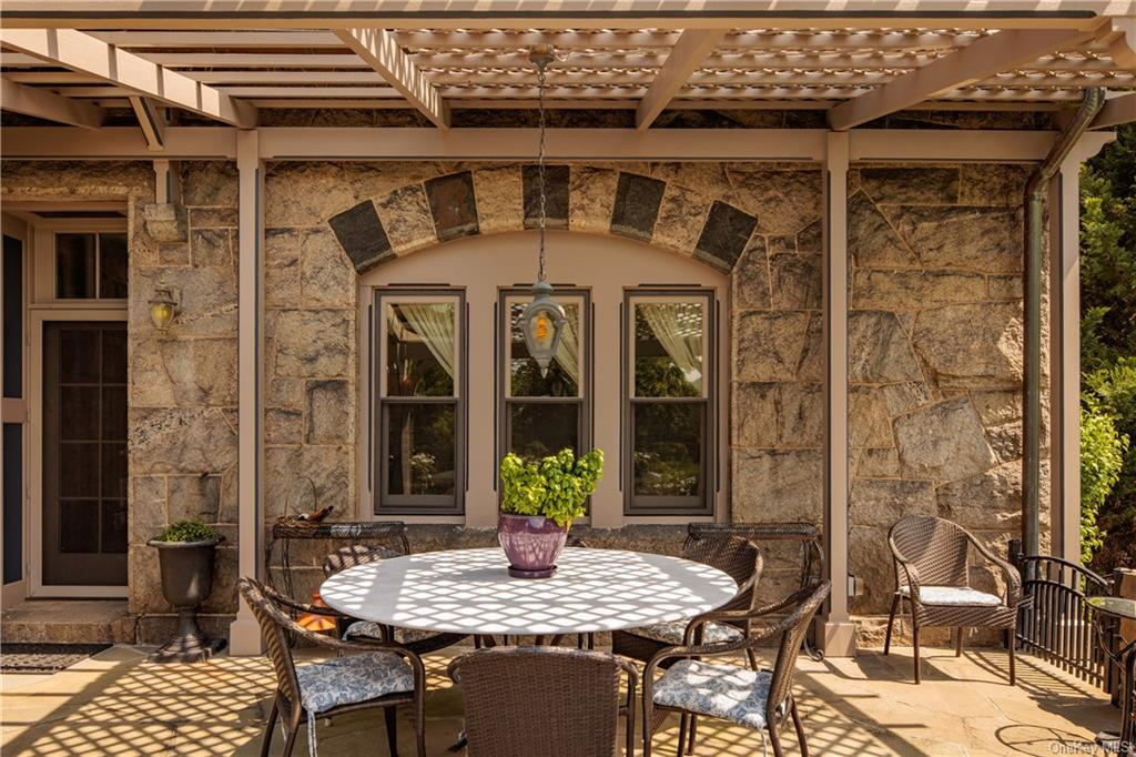 patio with pergola and room for dining