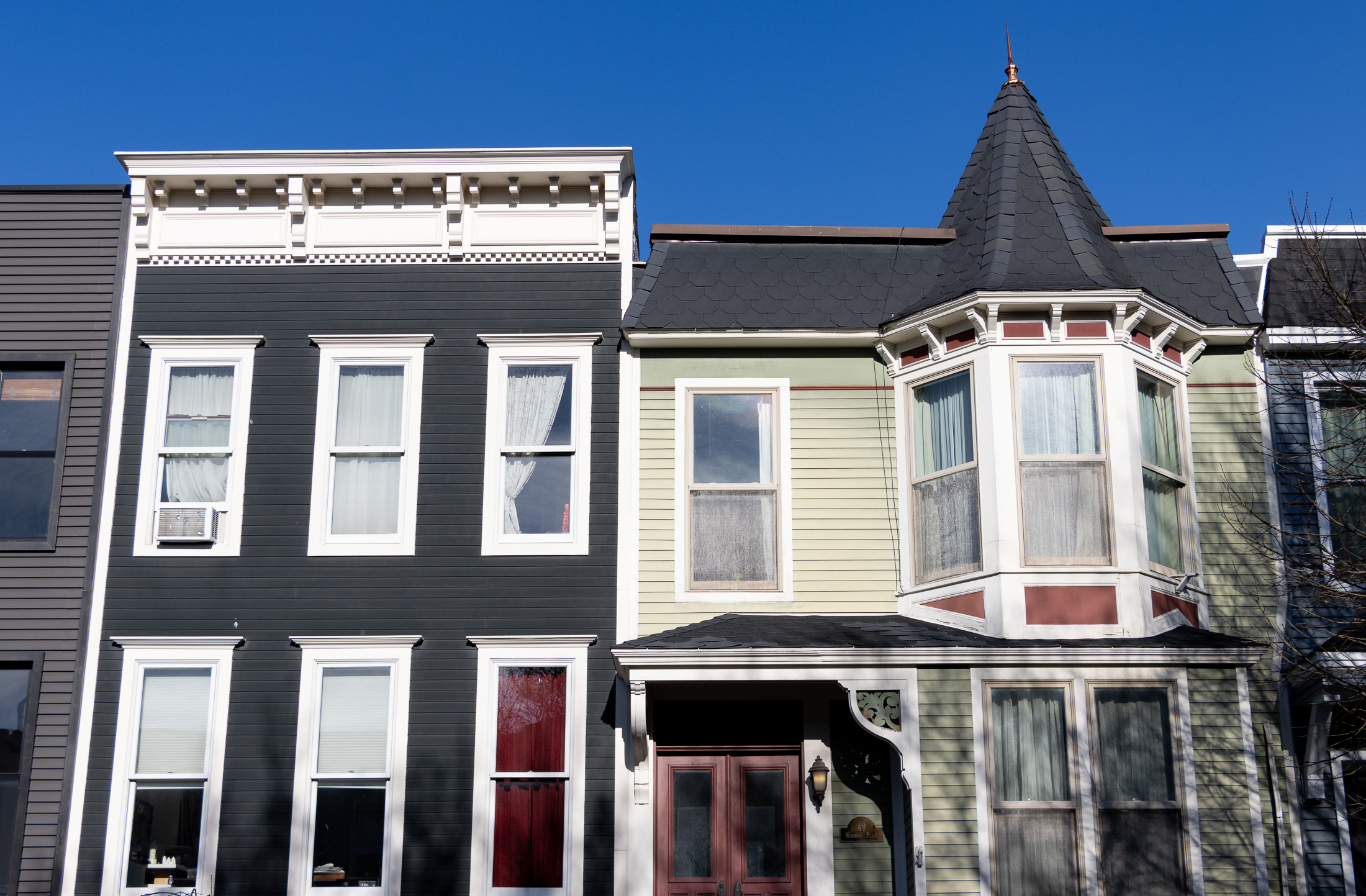 brooklyn - wood frame houses in park slope