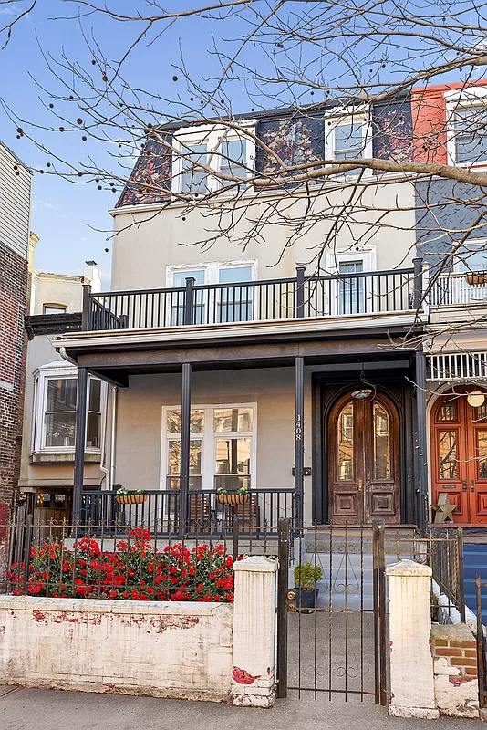 front of the house with double porch