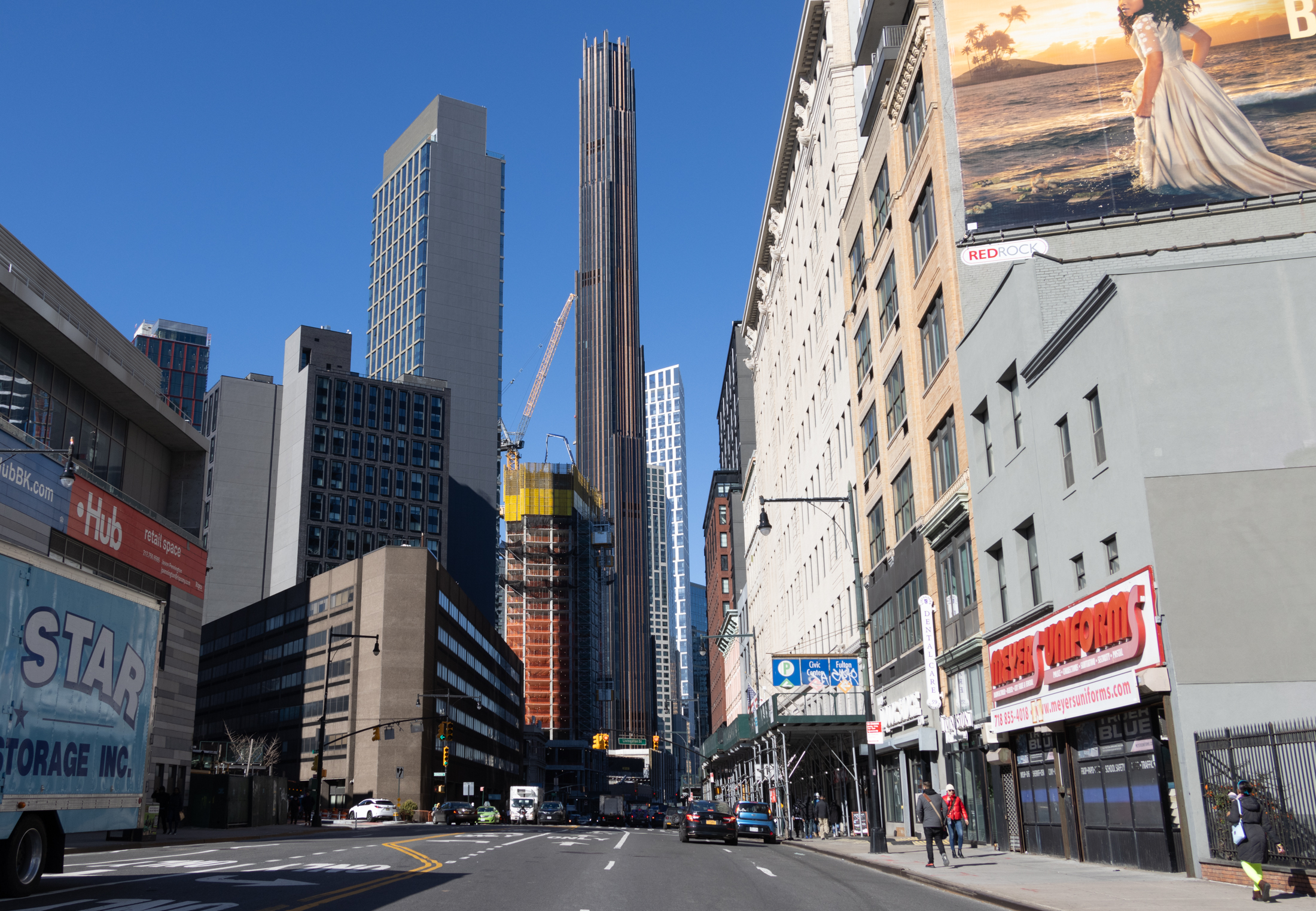 brooklyn tower with other construction around it