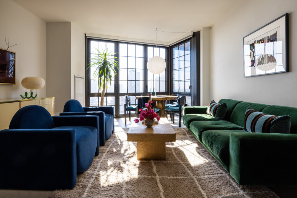 Bold Furnishings Enliven Greenpoint Rental Bold Furnishings Enliven Greenpoint Rental