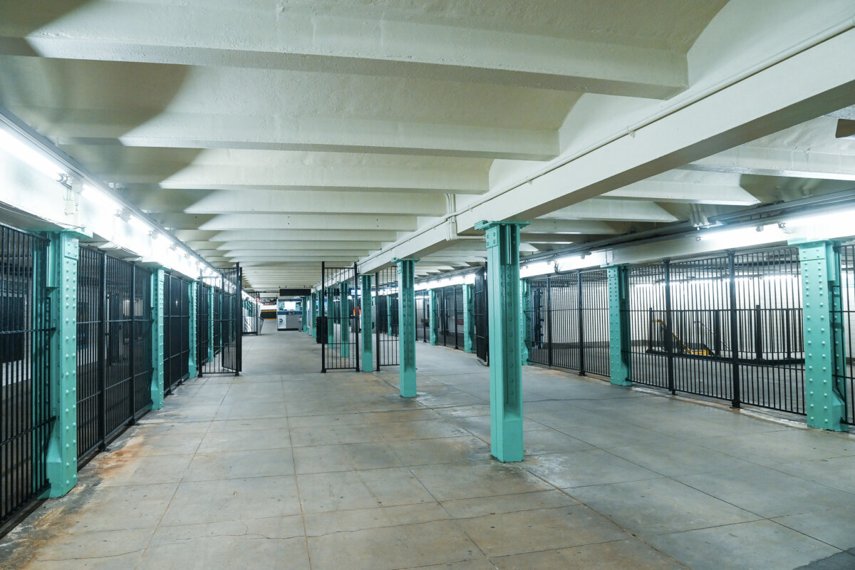 mta - view of platform with bright lighting