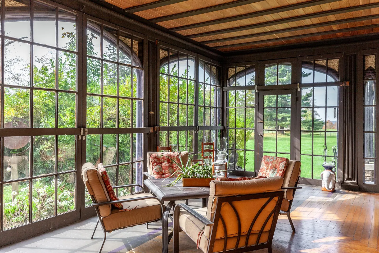 sunroom wood floor