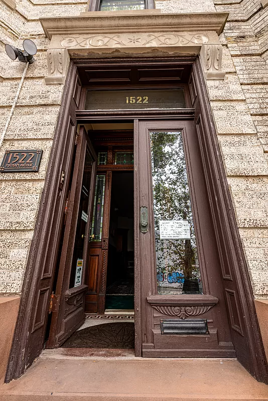 front door to the building