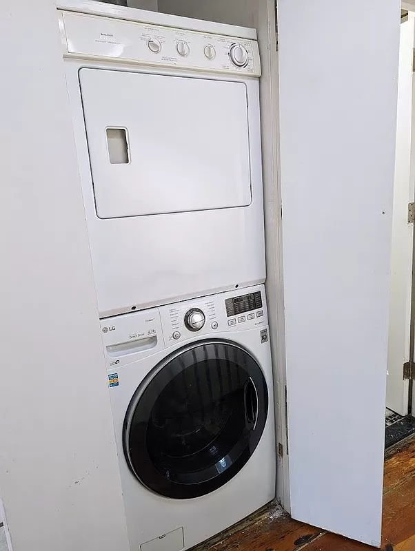 stacked washer and dryer