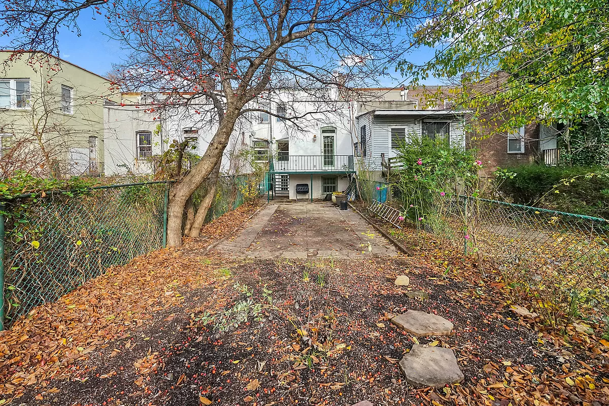 rear garden with concrete patio