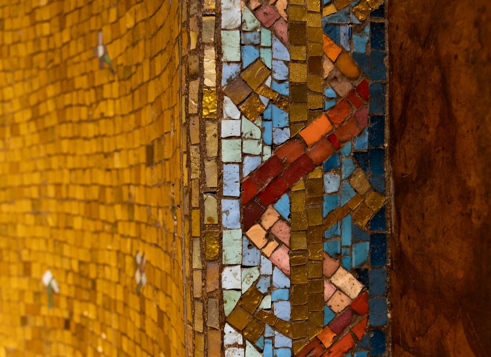 mosaic in the ticket entrance