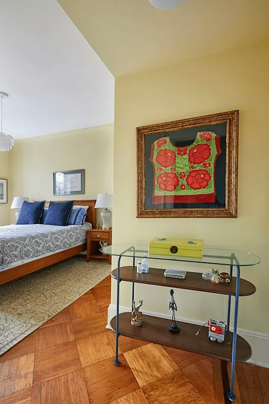 bedroom with wood floor