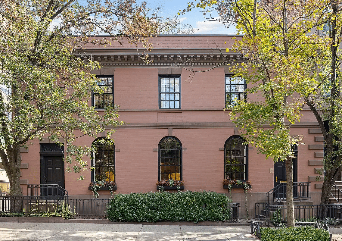 exterior showing a stoop and entrance on either end of the hicks street facade