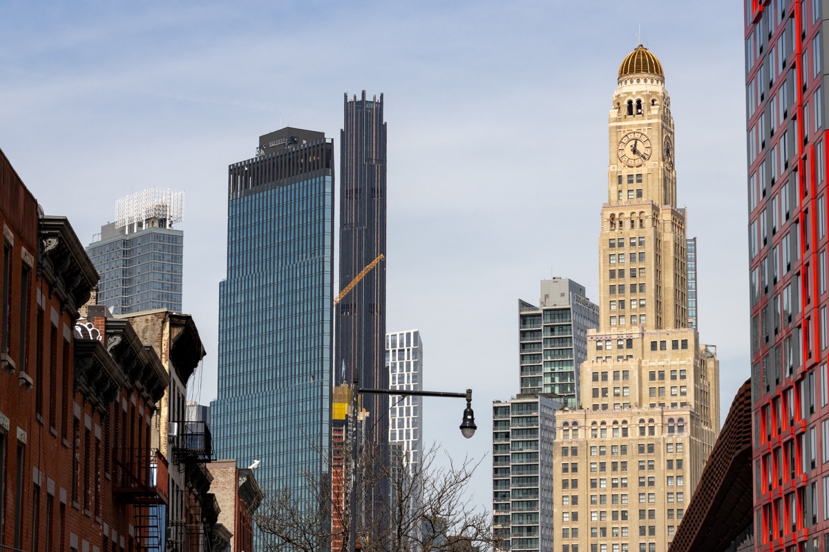 Brooklyn - old and new towers in fort greene and downtown brooklyn