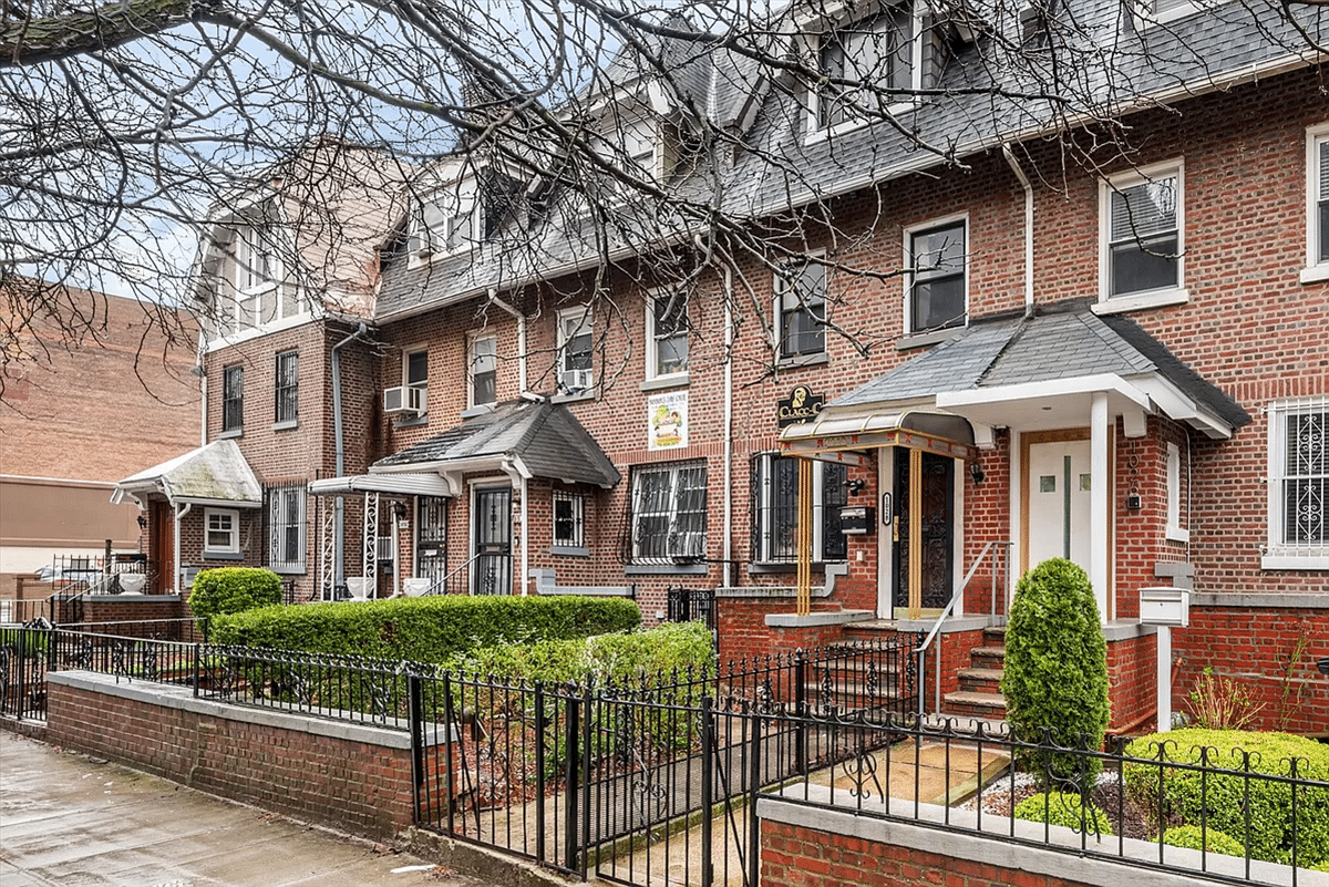 crown heights - brick exterior of the house