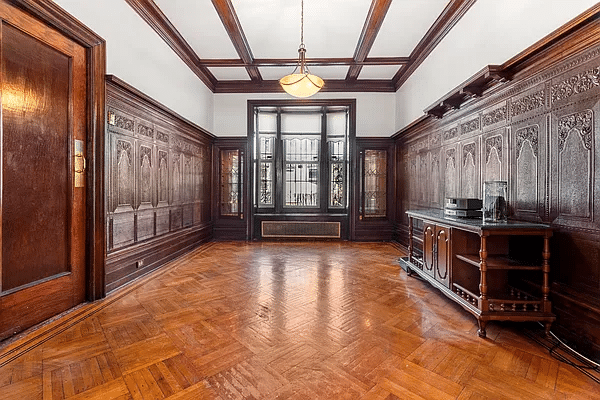 crown heights - dining room with wainscoting