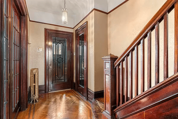 crown heights - entrance with original stair