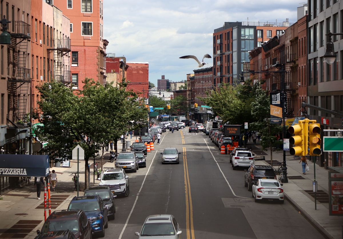 street scene in brooklyn