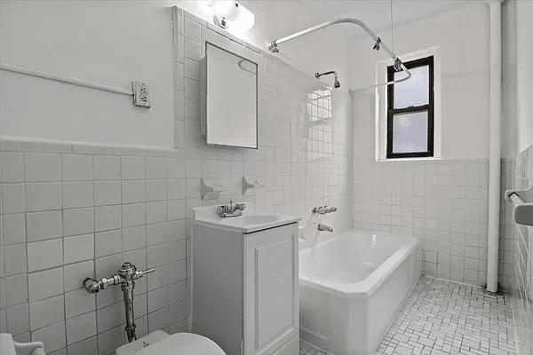 bathroom with white fixtures