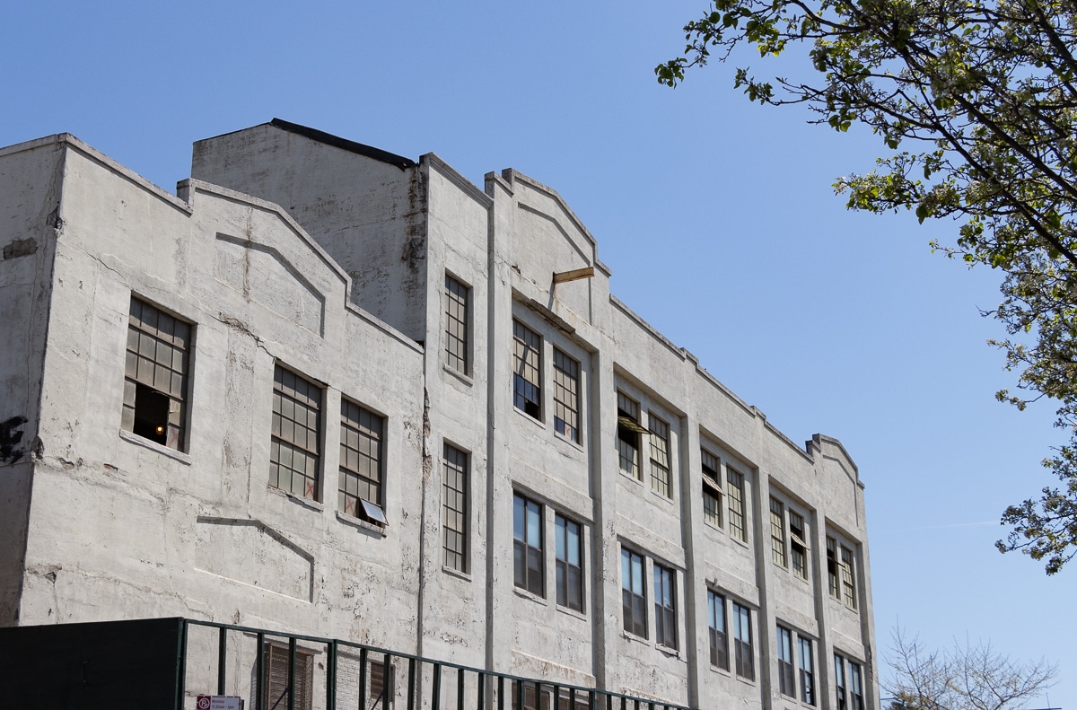 the upper levels of the former laundry building