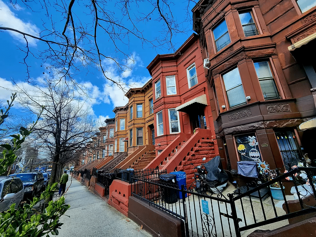 street view showing row houses