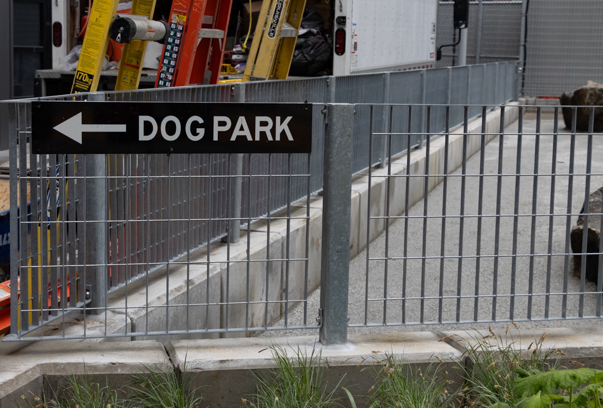 sign for dog park