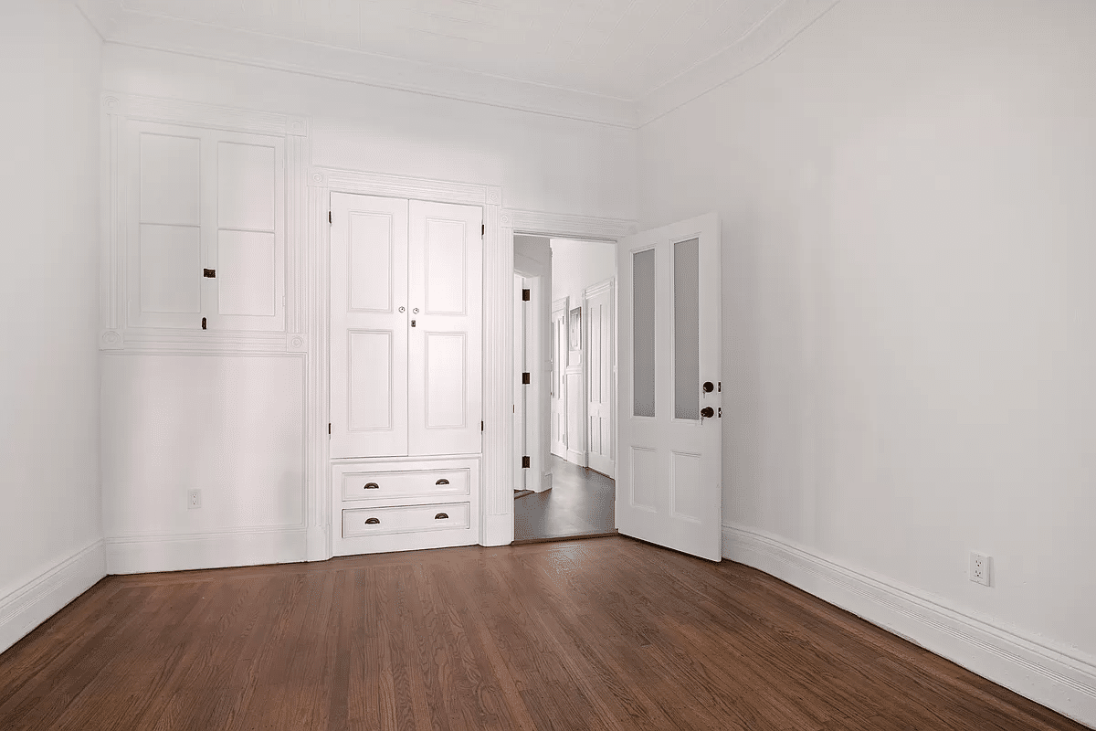 built-in storage with drawers