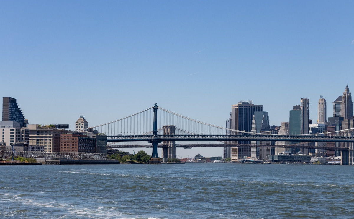 Brooklyn - on the water with views of the brooklyn and manhattan bridges